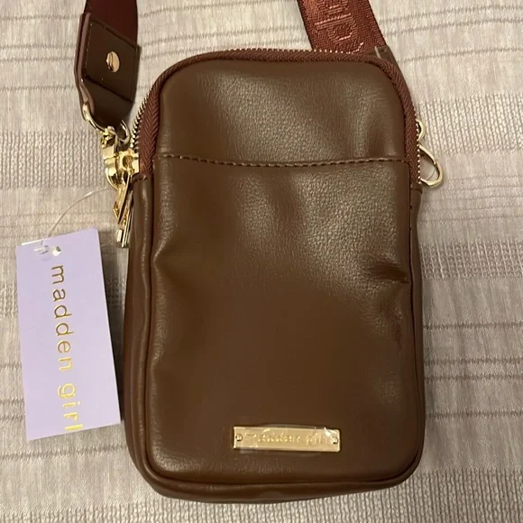 Madden Girl crossbody bag. Brown, adjustable strap. Brand new - never used. - Picture 1 of 6